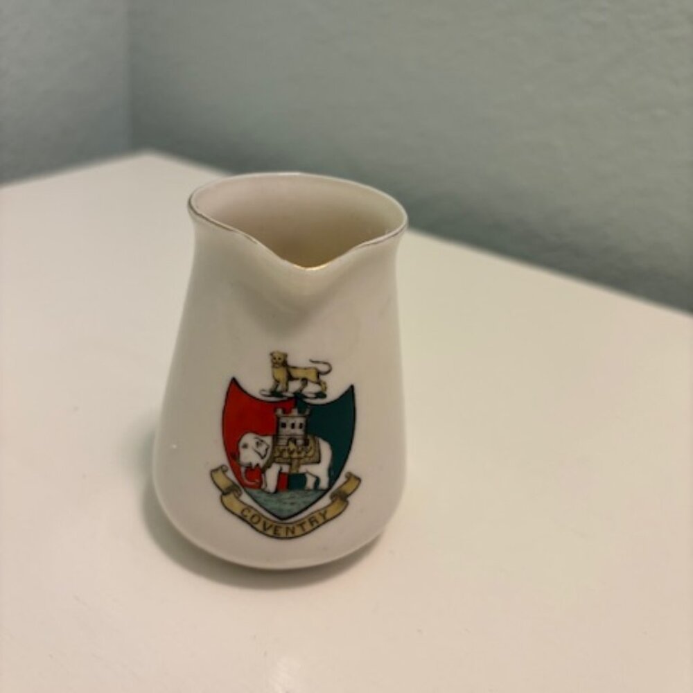 Share Vintage Ceramic Creamer with the crest of Coventry - collectible - SALE!